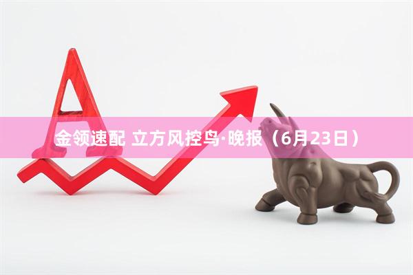 金领速配 立方风控鸟·晚报（6月23日）