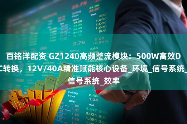 百铭洋配资 GZ1240高频整流模块：500W高效DC/DC转换，12V/40A精准赋能核心设备_环境_信号系统_效率